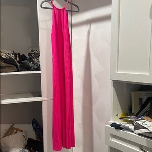 A New Day Hot Pink Pleated Dress